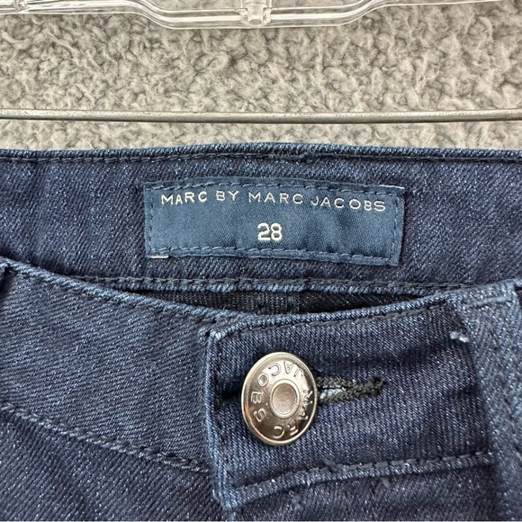 NWT Marc Jacobs Low Rise Skinny Jeans Zipper Dark Blue Women's 28 x 30 - Picture 4 of 9